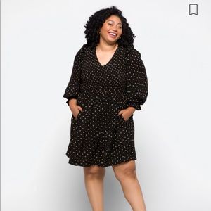 Smocked Bodice Minidress 1X